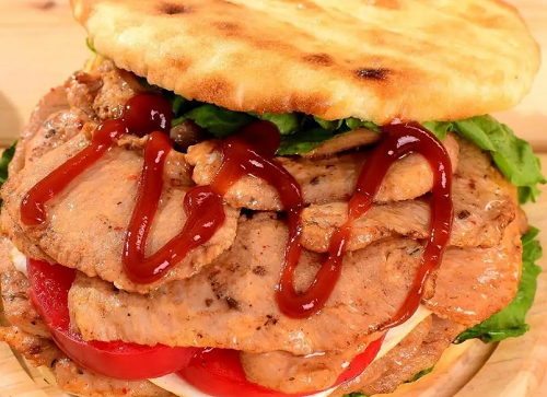 路边摊的饼夹里脊肉咋做？