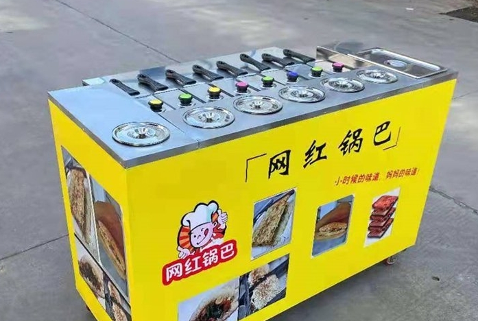 锅巴饭小吃摆摊机器靠谱吗？操作简单，地摊创业轻松起步！(图3)